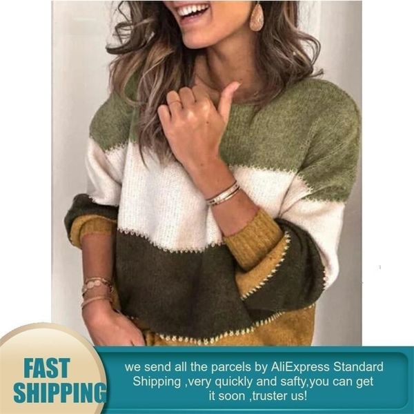loose autumn winter striped sweater women pullover plus size womens sweaters oversized color block sweater jumper 200924, White;black
loose autumn winter striped sweater women pullover plus size womens sweaters oversized color block sweater jumper 200924, White;black
