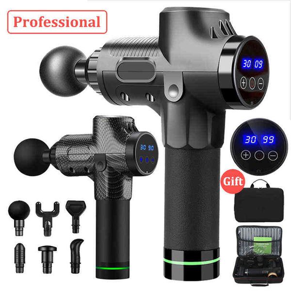 massage gun fascia gun deep muscle relax massage electric massager fitness equipment noise reduction design for male female back y220511
massage gun fascia gun deep muscle relax massage electric massager fitness equipment noise reduction design for male female back y220511