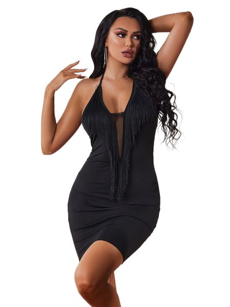 sxy f.ringe trim .esh insert tie b.ackless h.alter b.odycon d.ress r8iq#, Black;gray
sxy f.ringe trim .esh insert tie b.ackless h.alter b.odycon d.ress r8iq#, Black;gray