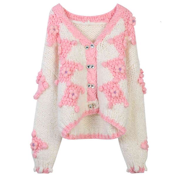 women's sweaters sweet women's clothes autumn and winter heavy industry diamond flower hook double breasted loose v-neck cardigan, White;black
women's sweaters sweet women's clothes autumn and winter heavy industry diamond flower hook double breasted loose v-neck cardigan, White;black