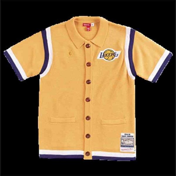 throwback lakers magic johnson mitchell ness clot x merino knit shooting shirt, Black
throwback lakers magic johnson mitchell ness clot x merino knit shooting shirt, Black