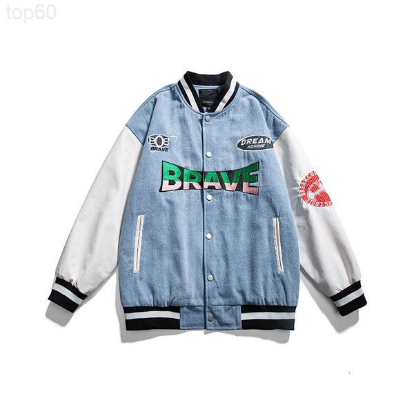 men's jackets designer atn men's wear | 2022 spring coat street college style contrast color stitching baseball collar cowboy jack, Black;brown
men's jackets designer atn men's wear | 2022 spring coat street college style contrast color stitching baseball collar cowboy jack, Black;brown