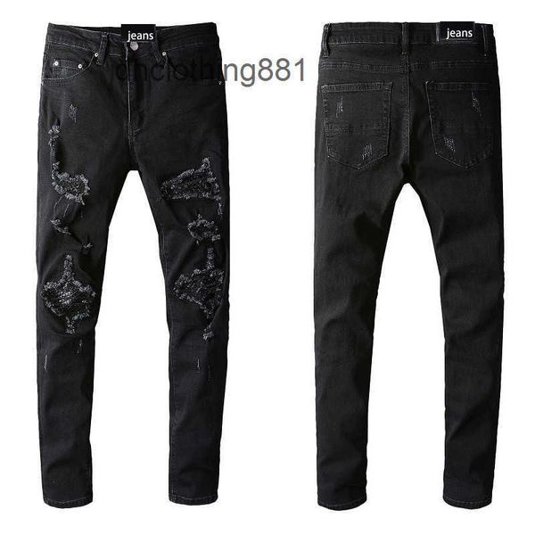 european and american designer men jeans pants trend amirs new black frayed jeans elastic slim fit feet # 672, Blue
european and american designer men jeans pants trend amirs new black frayed jeans elastic slim fit feet # 672, Blue