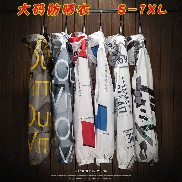 men's tracksuits designer chao brand sunscreen clothes men's summer hip-hop ultra-thin breathable couple windproof skin women', Gray
men's tracksuits designer chao brand sunscreen clothes men's summer hip-hop ultra-thin breathable couple windproof skin women', Gray
