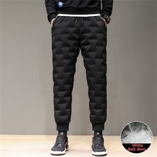 casual men white duck down winter thick warm slim elastic waist scratchproof windproof trousers skiing camping pants 201128, Black
casual men white duck down winter thick warm slim elastic waist scratchproof windproof trousers skiing camping pants 201128, Black