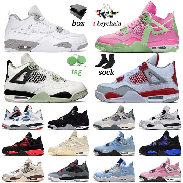 classic 4s basketball katrina men women shoes designer jumpman 4 sneakers craft white oreo military black royal trainers seafoam sports game, White;red
classic 4s basketball katrina men women shoes designer jumpman 4 sneakers craft white oreo military black royal trainers seafoam sports game, White;red