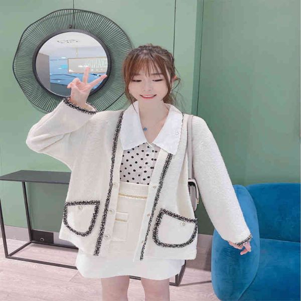 women's jackets maje21 spring and summer small fragrance color contrast tweed knitted loose cardigan jacket, Black;brown
women's jackets maje21 spring and summer small fragrance color contrast tweed knitted loose cardigan jacket, Black;brown