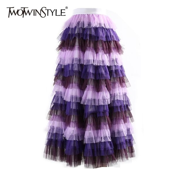 hit color ball gown skirt for women high waist patchwork mesh midi skirts female fashion clothing spring 210423, Black
hit color ball gown skirt for women high waist patchwork mesh midi skirts female fashion clothing spring 210423, Black