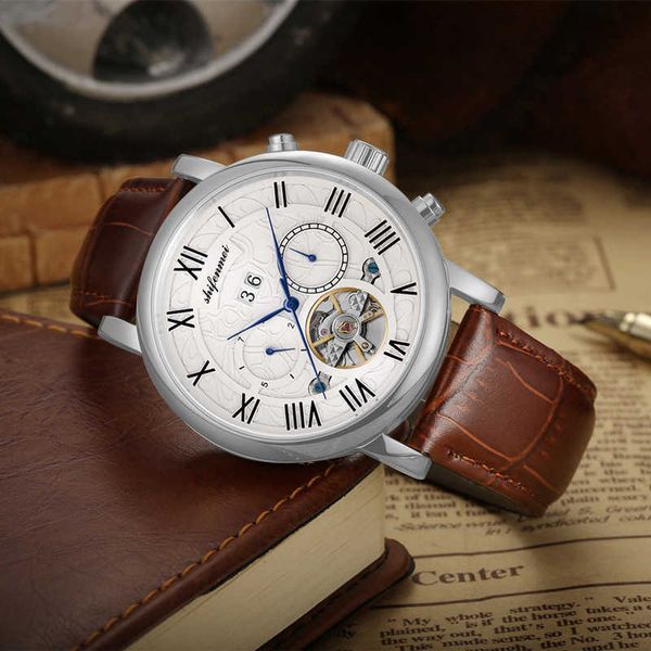 wristwatches shifenmei new automatic mechanical business leisure hollow tourbillon multifunctional s1063 men's watch, Slivery;brown
wristwatches shifenmei new automatic mechanical business leisure hollow tourbillon multifunctional s1063 men's watch, Slivery;brown