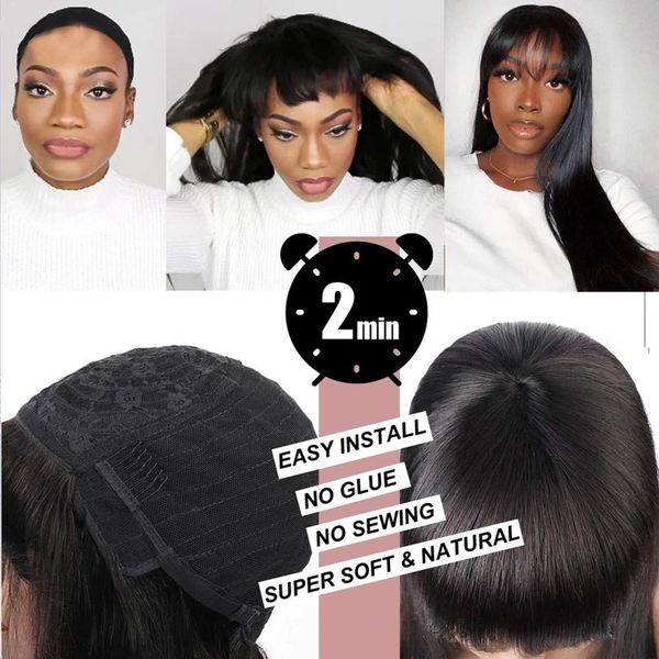 synthetic wig with bangs long straight wigs natural color middle part daily style hair heat resistant fiberfor black womenfactory direct
synthetic wig with bangs long straight wigs natural color middle part daily style hair heat resistant fiberfor black womenfactory direct