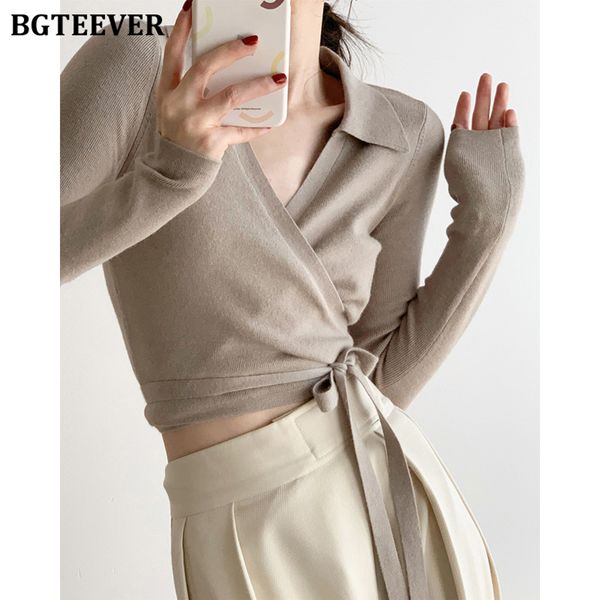 stylish turn-down collar women sweaters long sleeve lace-up female slim knitted cardigans 2022 spring, White;black
stylish turn-down collar women sweaters long sleeve lace-up female slim knitted cardigans 2022 spring, White;black