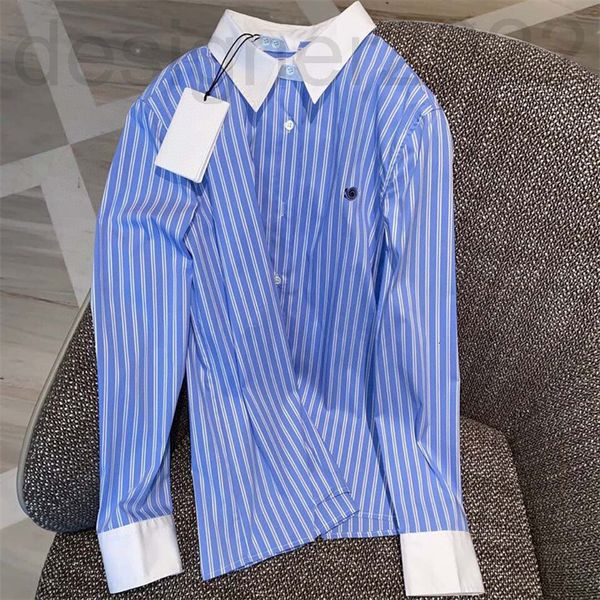 women's blouses & shirts designer sharp goods high-end net red spring and summer vertical stripe color matching collar versatile long s, White
women's blouses & shirts designer sharp goods high-end net red spring and summer vertical stripe color matching collar versatile long s, White