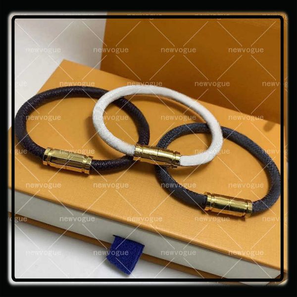 man woman bracelet fashion leather magnetic buckle bracelets chain jewelry wristband with box8, Golden;silver
man woman bracelet fashion leather magnetic buckle bracelets chain jewelry wristband with box8, Golden;silver