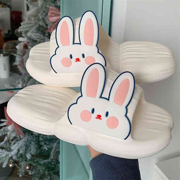 2022 new cute female summer student rabbit slippers at home stepping on shit sense deodorant sandals soft thick bottom shoes t220728, Black
2022 new cute female summer student rabbit slippers at home stepping on shit sense deodorant sandals soft thick bottom shoes t220728, Black