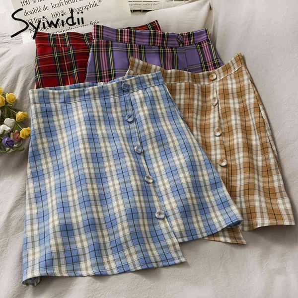 irregular button skirt women high waist casual aline plaid spring summer korean mini skirts single breasted 210415, Black
irregular button skirt women high waist casual aline plaid spring summer korean mini skirts single breasted 210415, Black