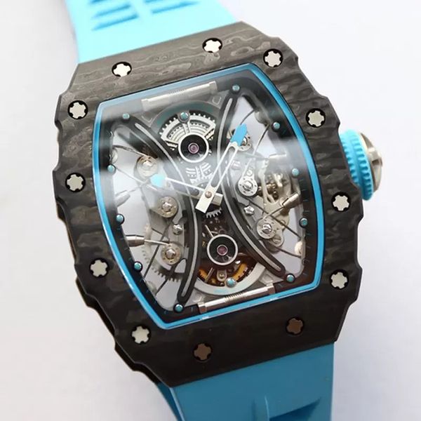 2022 new luxury skeleton carbon watch fiber case rubber strap all functional works mechanical automatic winding sweeping watch, Slivery;brown
2022 new luxury skeleton carbon watch fiber case rubber strap all functional works mechanical automatic winding sweeping watch, Slivery;brown