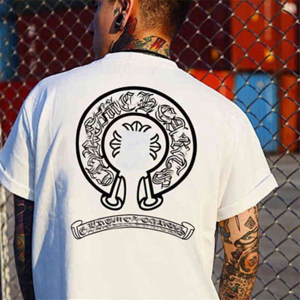 fashion ch men's t shirt designer classic summer brand neck short sleeve sanskrit letter pullover t-shirt horseshoe cross pattern tees, White;black
fashion ch men's t shirt designer classic summer brand neck short sleeve sanskrit letter pullover t-shirt horseshoe cross pattern tees, White;black