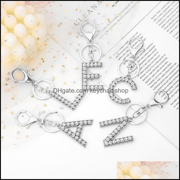 key rings jewelry 26 letter keychain for women handbags pendant with ring gold sier crystal alphabet english letters keychains keyfob drop d, Slivery;golden
key rings jewelry 26 letter keychain for women handbags pendant with ring gold sier crystal alphabet english letters keychains keyfob drop d, Slivery;golden