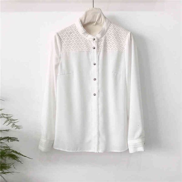 women's polos d buy it now korean spring and autumn style small stand collar design sense splicing lace shirt long sleeve thin top, White
women's polos d buy it now korean spring and autumn style small stand collar design sense splicing lace shirt long sleeve thin top, White