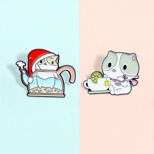 cartoon funny animal brooch for women cat afternoon tea badge teapot shaped bathtub enamel pins, Gray
cartoon funny animal brooch for women cat afternoon tea badge teapot shaped bathtub enamel pins, Gray