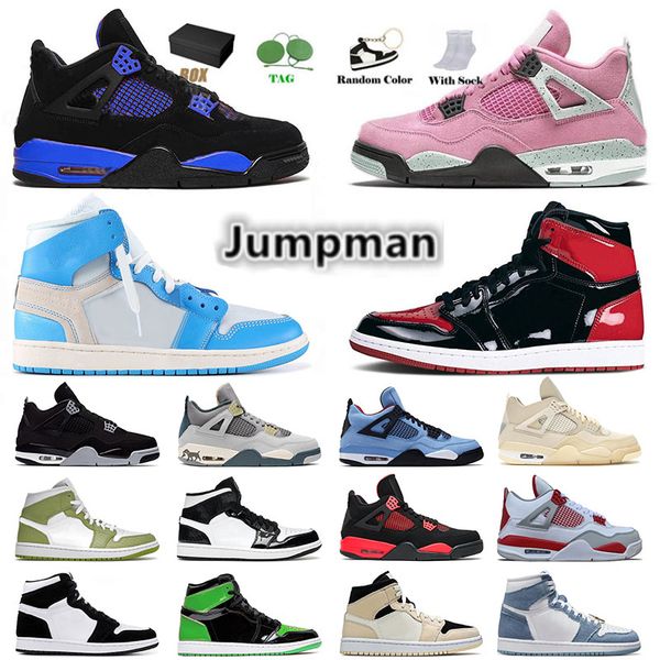 with box 1 4 mens womens jumpman basketball shoes patent leather bred panda j4 sb bred retro offs white blue thunder sneakers trainers big s, White;red
with box 1 4 mens womens jumpman basketball shoes patent leather bred panda j4 sb bred retro offs white blue thunder sneakers trainers big s, White;red