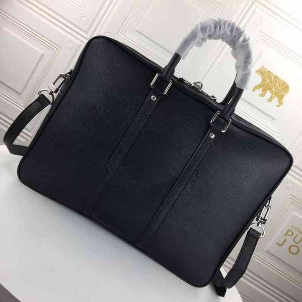 luxury briefcase original cross grain leather with ykk zipper counter the latest handbag 220616
luxury briefcase original cross grain leather with ykk zipper counter the latest handbag 220616