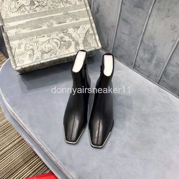 boots thin bare boots square head high heels autumn and winter women's shoes medium small short martin thick spring, Black
boots thin bare boots square head high heels autumn and winter women's shoes medium small short martin thick spring, Black