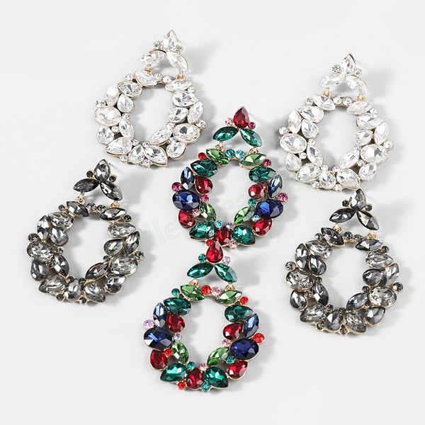 metal rhinestone geometric earrings women's fashion dangle earrings luxury statement earring, Silver
metal rhinestone geometric earrings women's fashion dangle earrings luxury statement earring, Silver