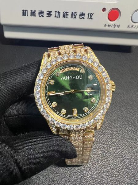 luxury hight quality men watches 45mm watch all diamond automatic mechanical movement sweep self-winding sapphire galsses waterproof wristwa, Slivery;brown
luxury hight quality men watches 45mm watch all diamond automatic mechanical movement sweep self-winding sapphire galsses waterproof wristwa, Slivery;brown