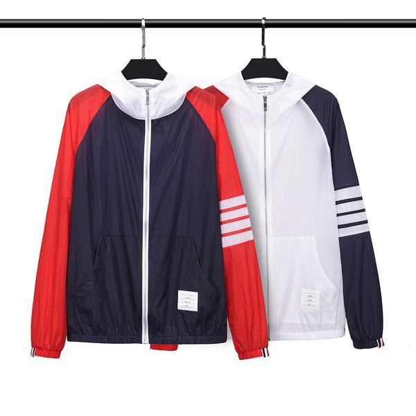 fashion brand tb jacket 05 men quick dry sunscreen clothing uv sun protection summer coats thin casual hooded skin windbreaker, Black;brown
fashion brand tb jacket 05 men quick dry sunscreen clothing uv sun protection summer coats thin casual hooded skin windbreaker, Black;brown