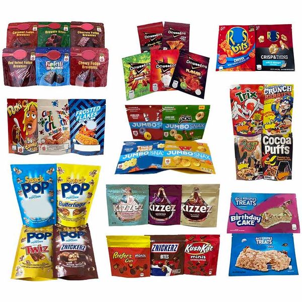 edible snack cereal plastic mylar packaging bags brownies popcorn chips doweedos jumbo snax chocolate bar rice krispies ruffles rtrix smell
edible snack cereal plastic mylar packaging bags brownies popcorn chips doweedos jumbo snax chocolate bar rice krispies ruffles rtrix smell