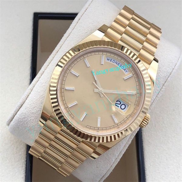 with box papers watch bp maker 40mm day-date 228238 president 18k yellow gold asia 2813 movement automatic mens men's watches, Slivery;brown
with box papers watch bp maker 40mm day-date 228238 president 18k yellow gold asia 2813 movement automatic mens men's watches, Slivery;brown