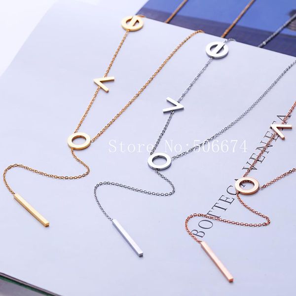 pendant necklaces 2022 fashion jewelry dancing love bijoux femme stainless steel rose gold p chain for women birthday gift, Silver
pendant necklaces 2022 fashion jewelry dancing love bijoux femme stainless steel rose gold p chain for women birthday gift, Silver