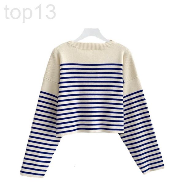 women's knits & tees designer c lin navy blue white stripe sweater women's spring style versatile long sleeved loose pullover turt
women's knits & tees designer c lin navy blue white stripe sweater women's spring style versatile long sleeved loose pullover turt