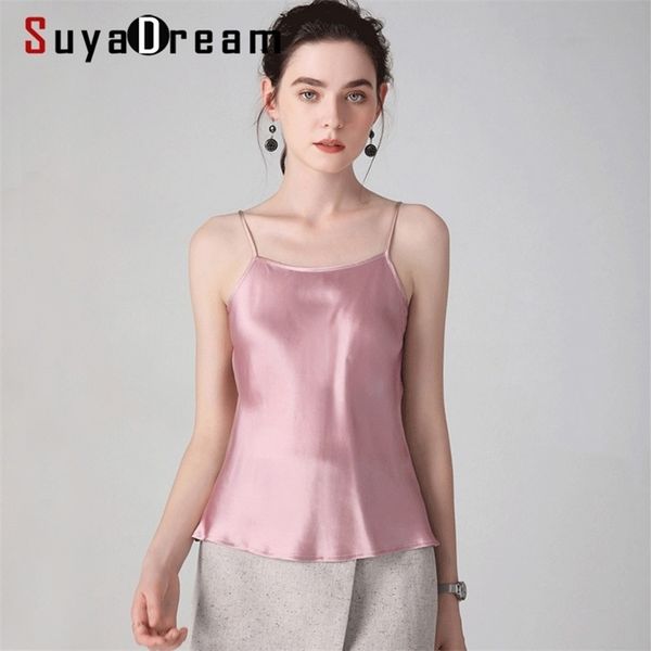 suyadream women 100%real silk camisoles solid smooth silk satin camis spring summer bottoming vests 210316, Black;white
suyadream women 100%real silk camisoles solid smooth silk satin camis spring summer bottoming vests 210316, Black;white