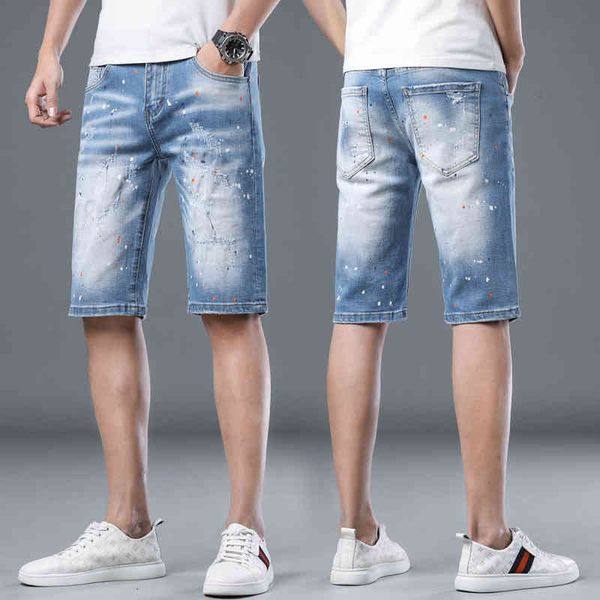 men's jeans 2022 summer high-end hole splashing denim shorts men's light luxury trendy brand capris korean breeches ya9l, Blue
men's jeans 2022 summer high-end hole splashing denim shorts men's light luxury trendy brand capris korean breeches ya9l, Blue