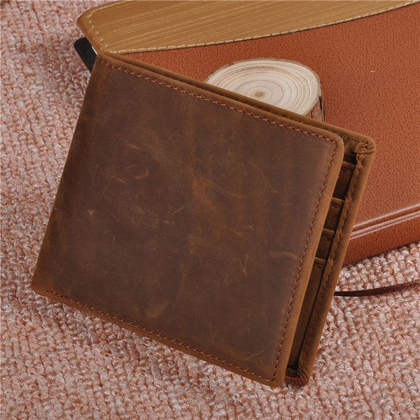crazy horse genuine leather mens wallets retro cowhide leather wallet for men bifold card holder purses for male, Red;black
crazy horse genuine leather mens wallets retro cowhide leather wallet for men bifold card holder purses for male, Red;black