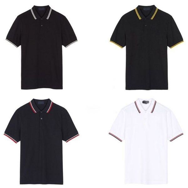 famous designer polo shirts mens loose tees men homme polos 22s stripe collar high street black tee man clothing, White;black
famous designer polo shirts mens loose tees men homme polos 22s stripe collar high street black tee man clothing, White;black