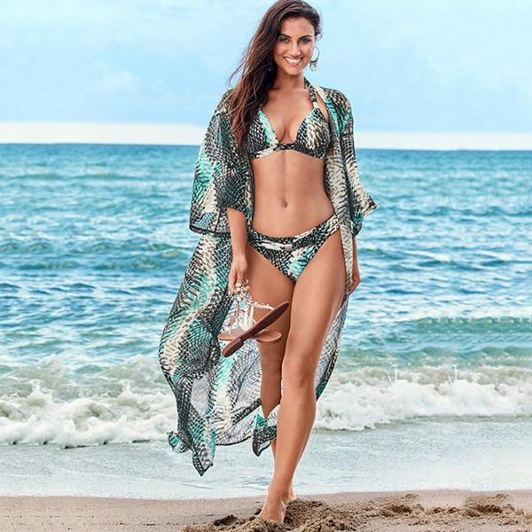 women's swimwear beach outing boho women chiffon snake print bikini cover up long pareo swimsuit ladies sarong beachwear bathing suit c, White;black
women's swimwear beach outing boho women chiffon snake print bikini cover up long pareo swimsuit ladies sarong beachwear bathing suit c, White;black