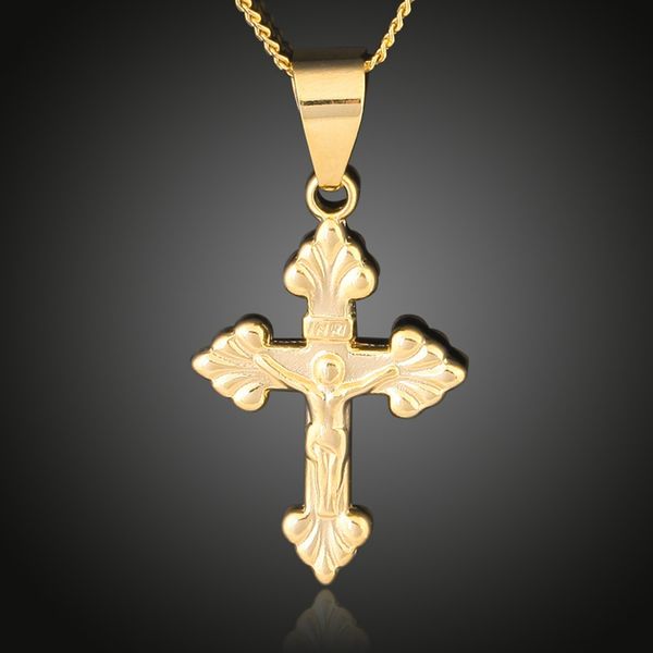 small cross pendant chain for women men 18k yellow gold filled fashion simple crucifix jewelry gift, Silver
small cross pendant chain for women men 18k yellow gold filled fashion simple crucifix jewelry gift, Silver