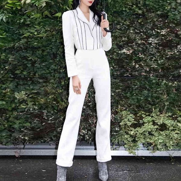 women's jumpsuits rompers light mature women's clothing in autumn collage chain decoration suit collar slim fit white jumpsuit wom, Black;white
women's jumpsuits rompers light mature women's clothing in autumn collage chain decoration suit collar slim fit white jumpsuit wom, Black;white