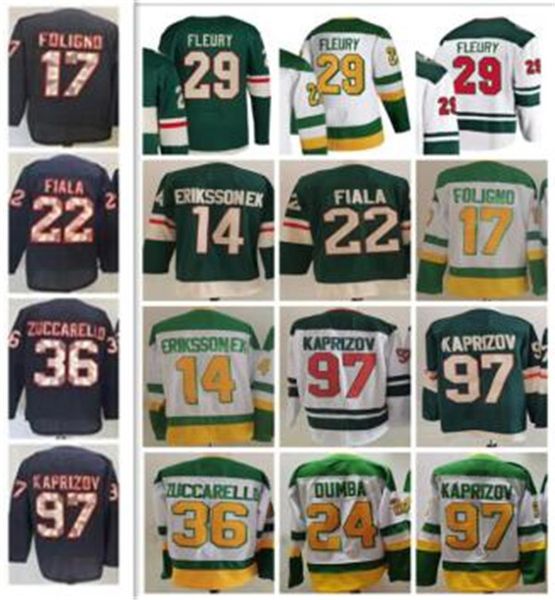 29 marc-andre fleury hockey kirill kaprizov jersey marcus foligno jared spurgeon kevin fiala mats zuccarello matt dumba joel eriksson revers, Black;red
29 marc-andre fleury hockey kirill kaprizov jersey marcus foligno jared spurgeon kevin fiala mats zuccarello matt dumba joel eriksson revers, Black;red