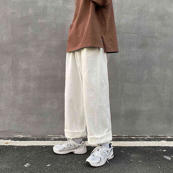 summer new streetwear baggy jeans men korean fashion loose straight wide leg trousers male denim pants white light blue t220726
summer new streetwear baggy jeans men korean fashion loose straight wide leg trousers male denim pants white light blue t220726