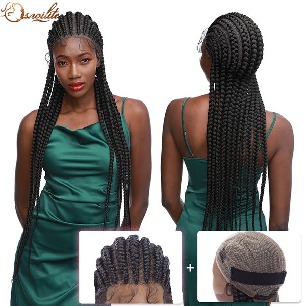 costume accessories synthetic full head lace braided wigs 38inch afro cornrow box braids wig with baby hair ombre lace hair wig for women, Silver
costume accessories synthetic full head lace braided wigs 38inch afro cornrow box braids wig with baby hair ombre lace hair wig for women, Silver