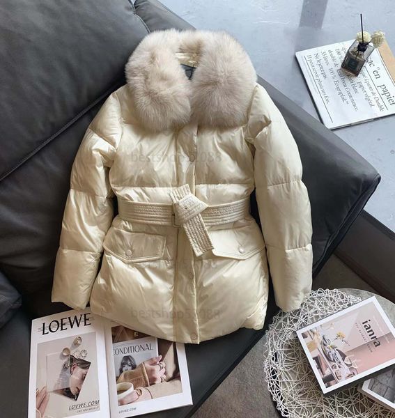 designer prad premium down jacket fashion winter trend ladies jackets oversized detachable fox fur collar 90% white goose down large pocket, Black
designer prad premium down jacket fashion winter trend ladies jackets oversized detachable fox fur collar 90% white goose down large pocket, Black