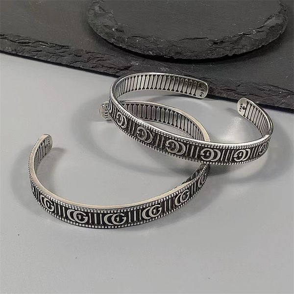 shop jewelry discounts sterling silver old stripe gear women's fashion versatile couple open bracelet, Black
shop jewelry discounts sterling silver old stripe gear women's fashion versatile couple open bracelet, Black