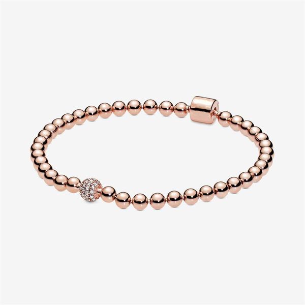 100% 925 sterling silver rose gold beads & pave bracelet fashion wedding engagement jewelry accessories for women gift260i, Golden;silver
100% 925 sterling silver rose gold beads & pave bracelet fashion wedding engagement jewelry accessories for women gift260i, Golden;silver