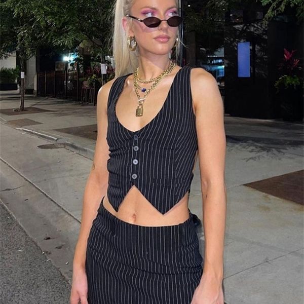 dulzura stripe print women 2 pieces irregular v neck vest mini skirt set streetwear fashion crop autumn winter clothes 220711, White
dulzura stripe print women 2 pieces irregular v neck vest mini skirt set streetwear fashion crop autumn winter clothes 220711, White