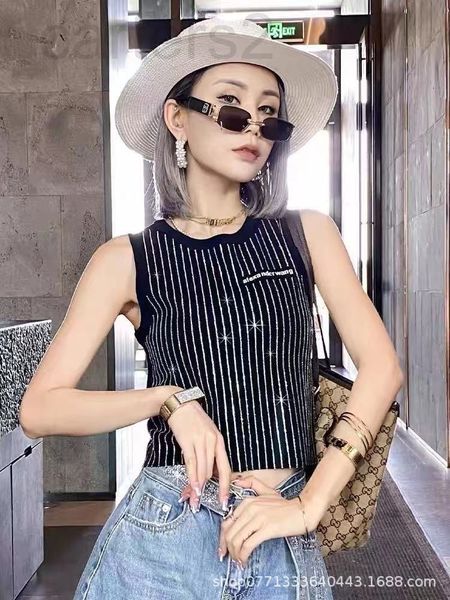 women's tanks & camis designer aw king 22 spring and summer new style leisure letter drill thin stripe pullover knitted cotton round ne, White
women's tanks & camis designer aw king 22 spring and summer new style leisure letter drill thin stripe pullover knitted cotton round ne, White