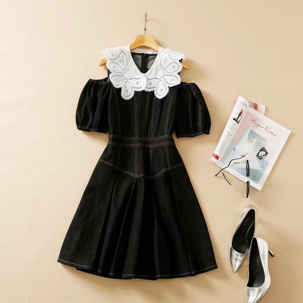 521 2022 runway dress crew neck short sleeve empire white brand same style dress flora print womens clothes as, Black
521 2022 runway dress crew neck short sleeve empire white brand same style dress flora print womens clothes as, Black